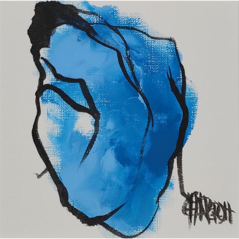 Painting Mon refuge 3 by Chaperon Martine | Painting Figurative Nude Acrylic