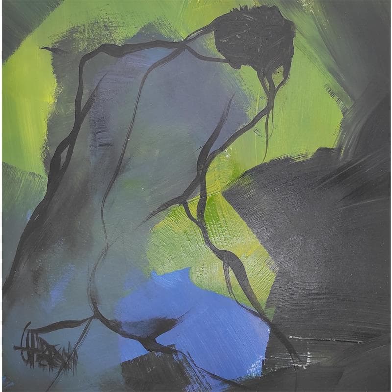 Gemälde Printemps  von Chaperon Martine | Gemälde Figurativ Akt Acryl