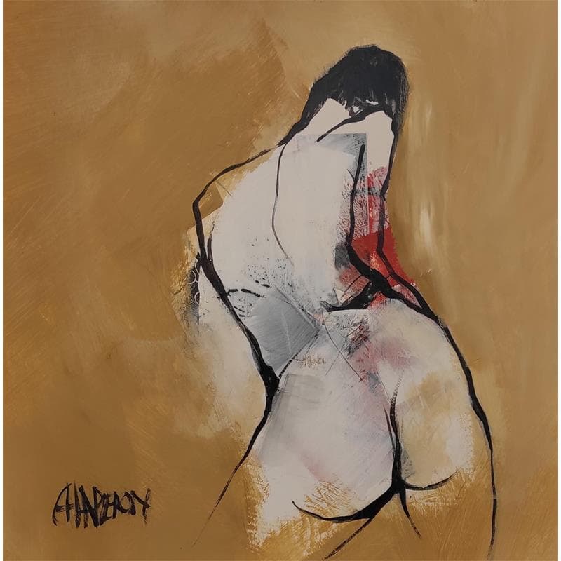 Painting Paysage  by Chaperon Martine | Painting Figurative Nude Acrylic