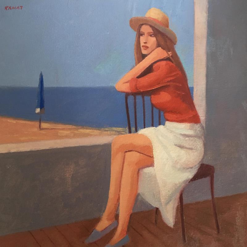 Painting Photographer by Ramat Manuel | Painting Portrait Marine Oil Acrylic