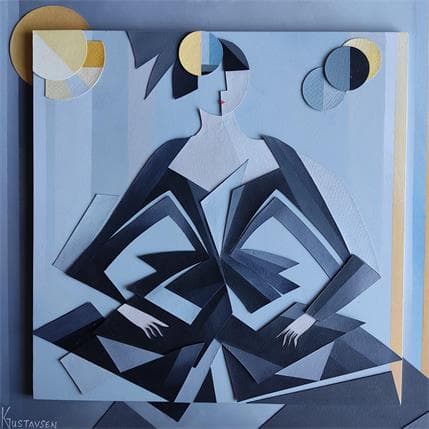 Pintura Night and day por Gustavsen Karl | Pintura Figurativo Retrato