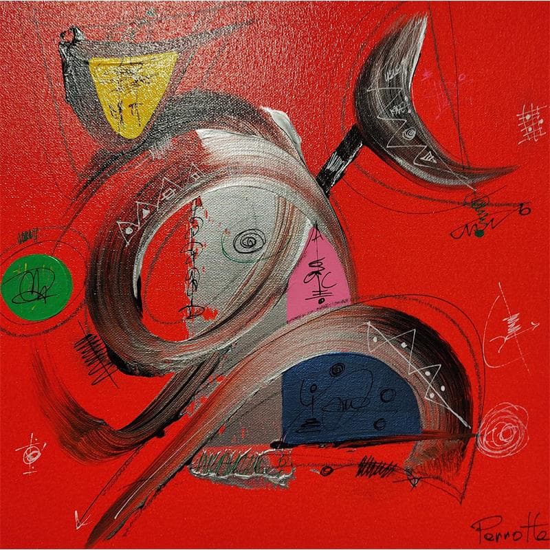 Painting Wazy by Perrotte | Painting Abstract Minimalist Acrylic