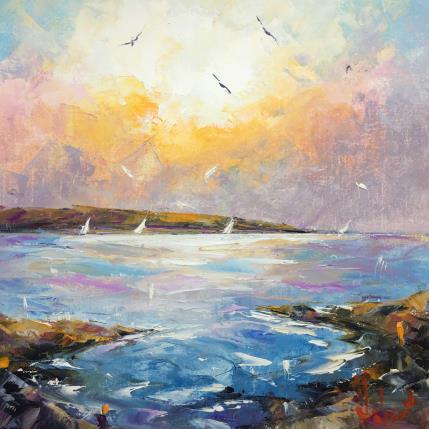 Gemälde Lumière von Hébert Franck | Gemälde Figurativ Öl Landschaften