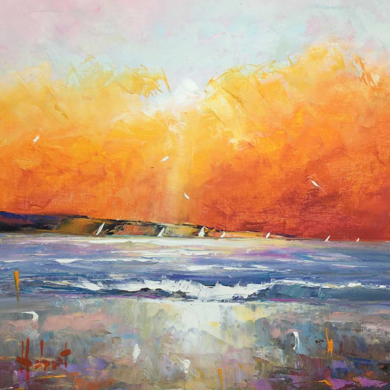 Peinture Plénitude par Hébert Franck | Tableau Figuratif Paysages Marine Huile