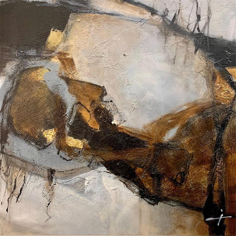 Peinture Avec le temps par Teoli Chevieux Carine | Tableau Acrylique