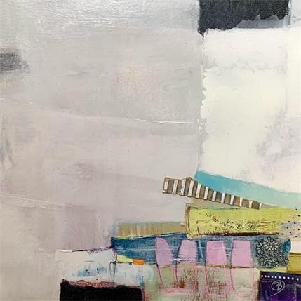 Peinture Bords de mer par Lau Blou | Tableau Abstrait Acrylique scènes de vie