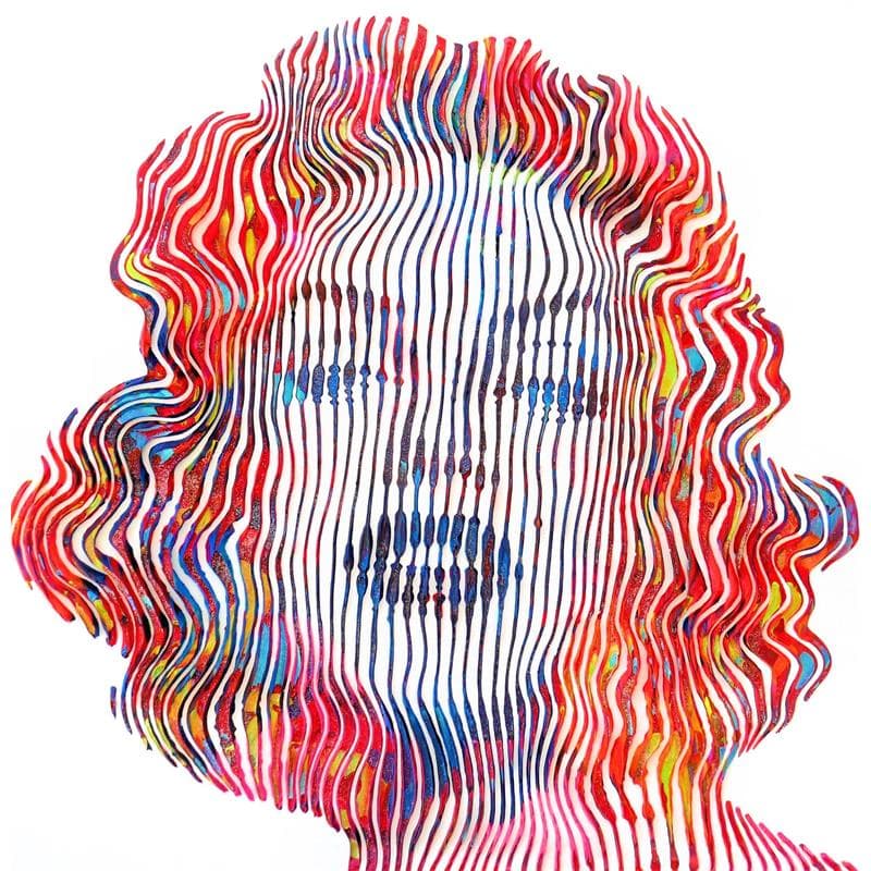 Painting Marilyn Monroe, élégante et raffinée by Schroeder Virginie | Painting Acrylic