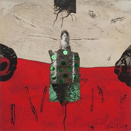 Peinture 19-108 par Boitier Thierry | Tableau Abstrait Acrylique Portraits