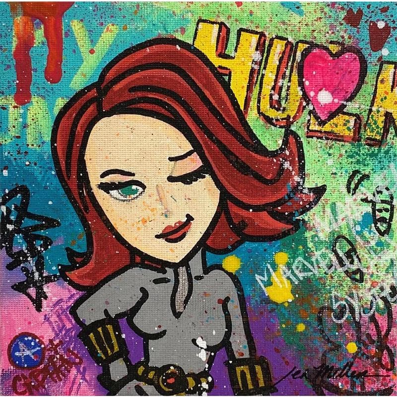 Peinture Black Wiwi par Miller Jen  | Tableau Street Art Icones Pop