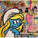 Peinture Comic Smurfette par Miller Jen  | Tableau Street Art Icones Pop