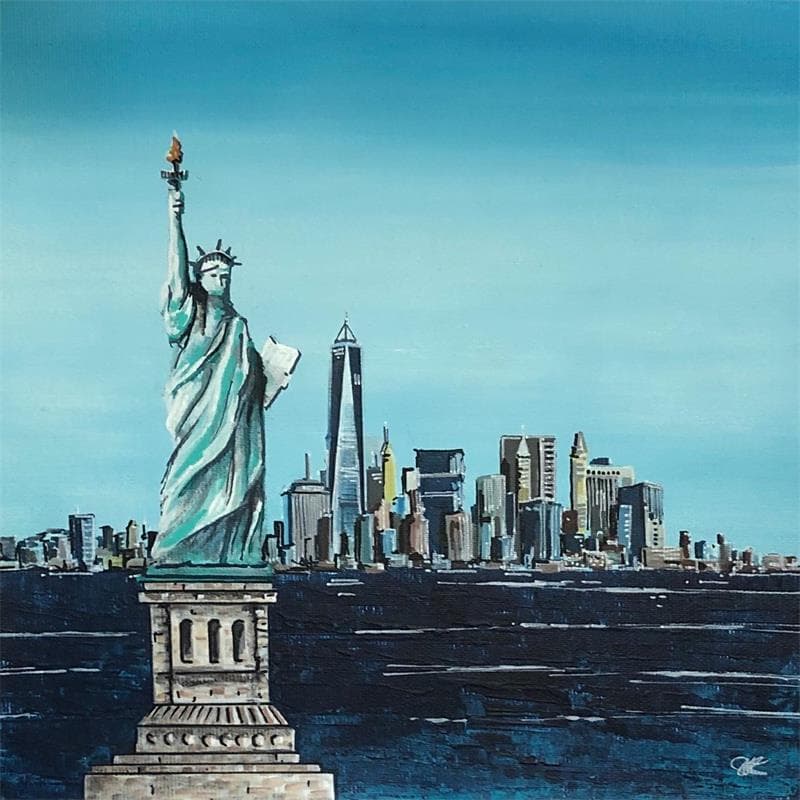 Painting Miss Liberty by Touras Sophie-Kim  | Painting Figurative Urban