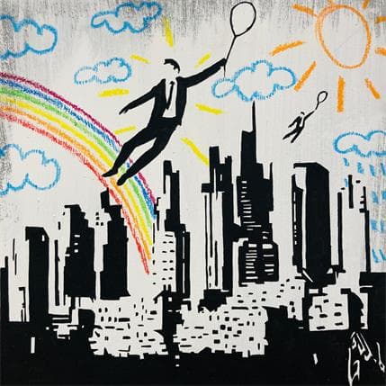 Peinture We believe, we can fly par Di Vicino Gaudio Alessandro | Tableau  Acrylique