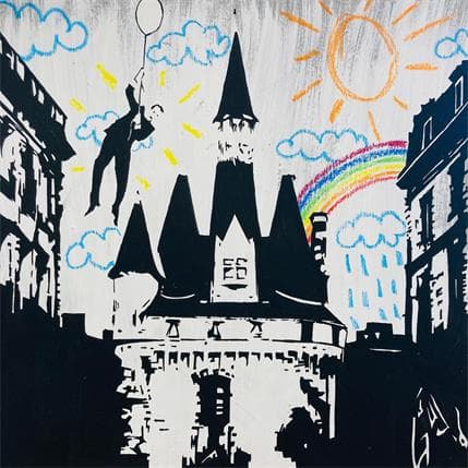 Peinture The take-off par Di Vicino Gaudio Alessandro | Tableau  Acrylique