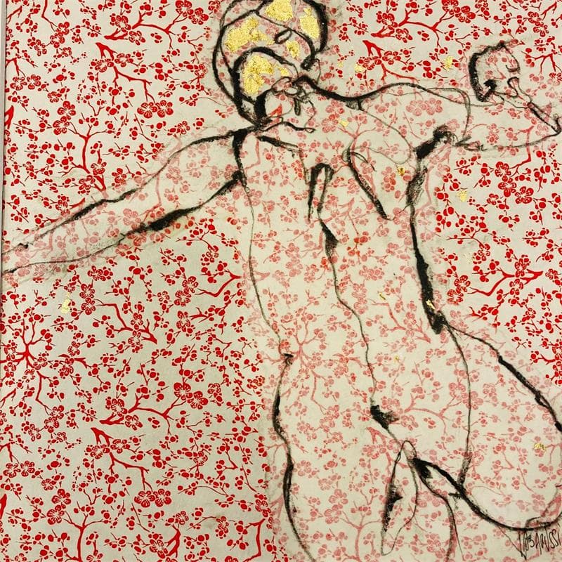 Gemälde La vie en fleurs 11 von Labarussias | Gemälde Collage