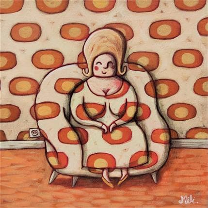 Painting Camouflée by Catoni Melina | Painting Naive art Acrylic Life style, Pop icons