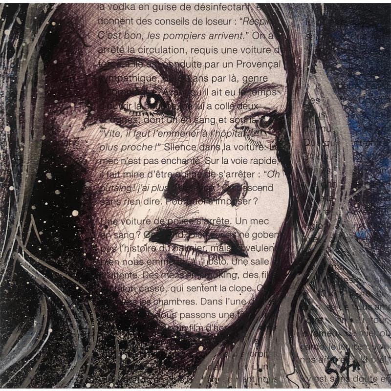 Painting Laura by S4m | Painting Street art Portrait Acrylic