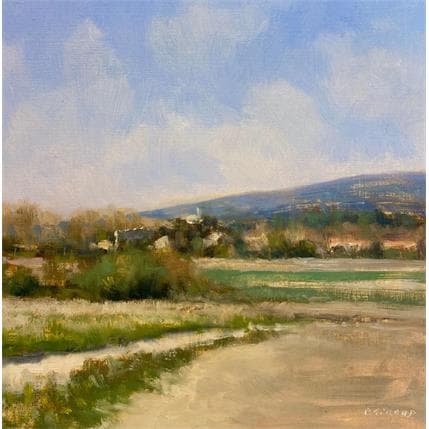 Painting Vers Cucuron by Giroud Pascal | Painting Figurative Oil Landscapes