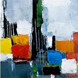 Gemälde Abstraction de bateaux von Menant Alain | Gemälde