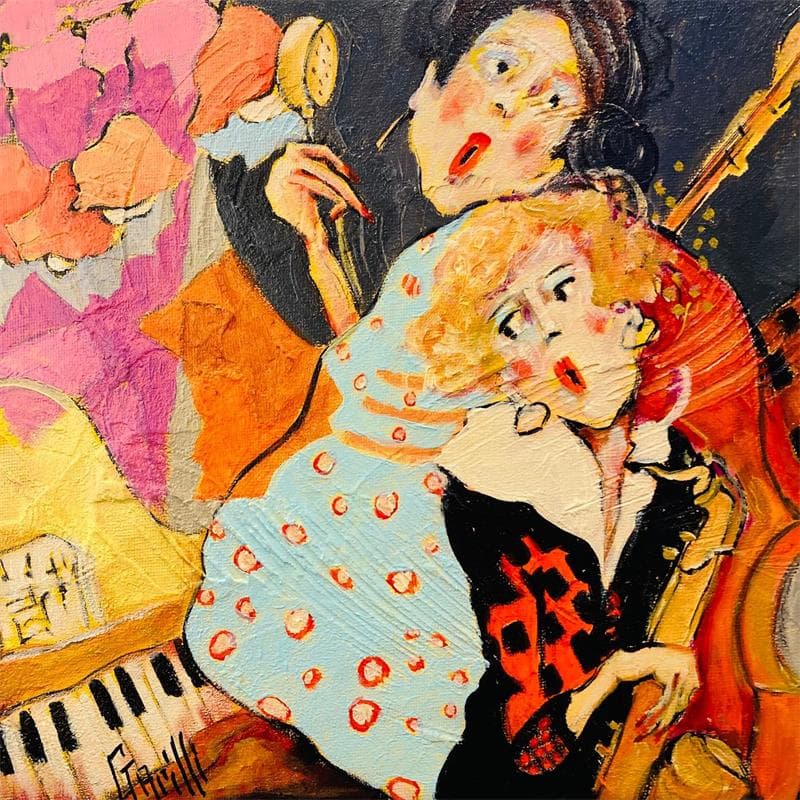 Painting Cool chic music by Garilli Nicole | Painting