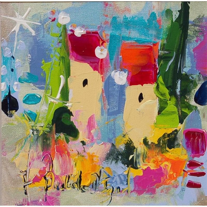 Pintura AU PRINTEMPS por Bastide d´Izard Armelle | Pintura Abstracto Acrílico