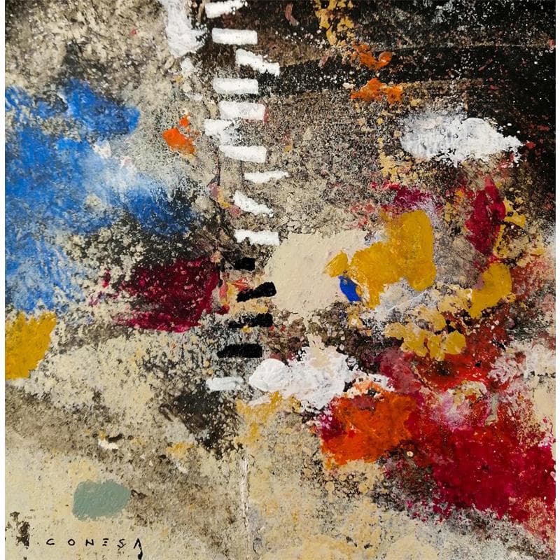 Peinture Luces y sombras par Jiménez Conesa Francisco | Tableau Abstrait Minimaliste Acrylique