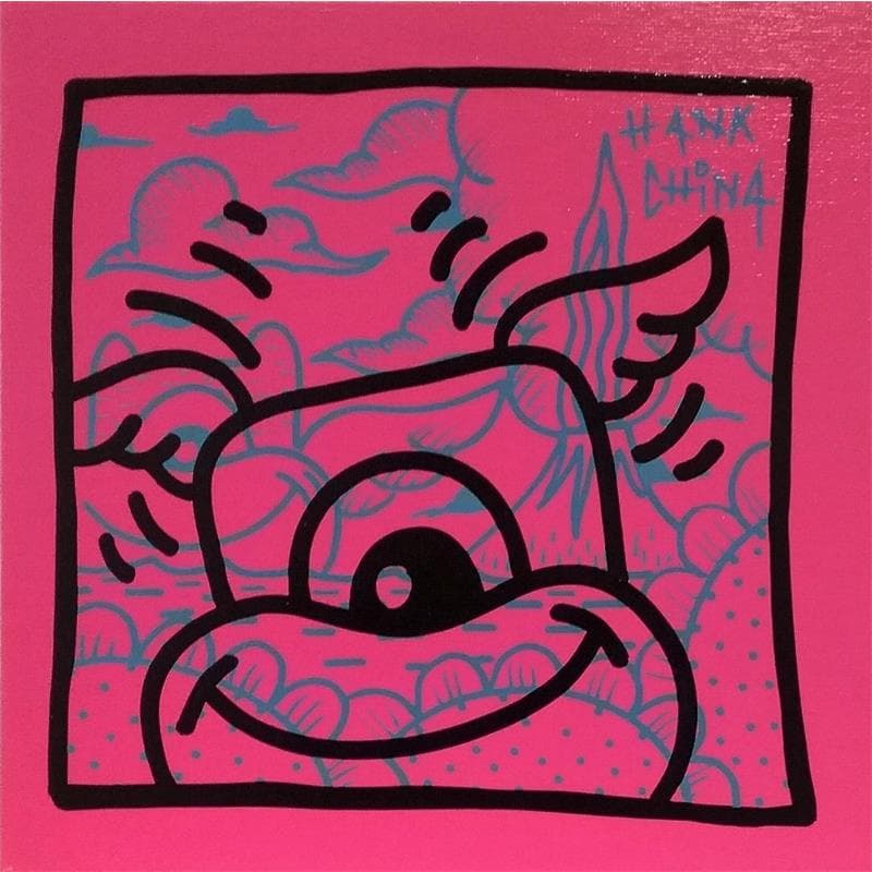 Painting Les ailettes by Hank China | Painting Pop-art Pop icons Acrylic