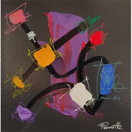 Painting Indi by Perrotte | Painting Abstract Acrylic Minimalist