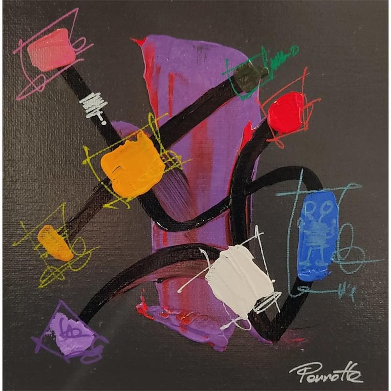 Painting Indi by Perrotte | Painting Abstract Minimalist Acrylic