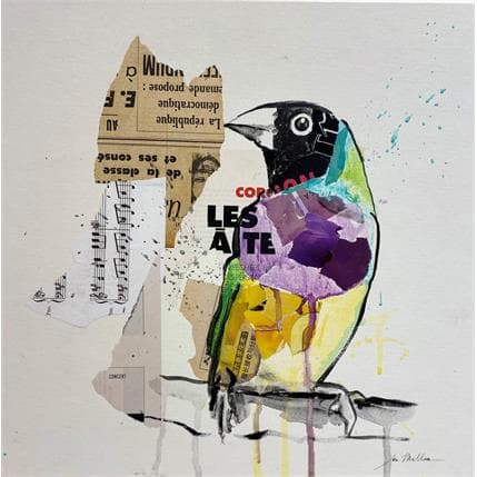 Peinture Birdie par Miller Jen  | Tableau Street Art animaux