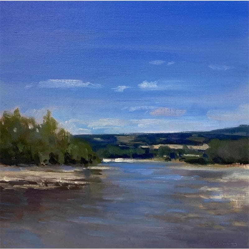 Painting La Durance by Giroud Pascal | Painting Oil