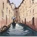 Peinture Gondola Ride in Venice I par Dandapat Swarup | Tableau Figuratif Paysages Urbain Scènes de vie Aquarelle