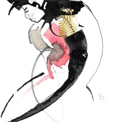 Painting Qui que tu sois by YO | Painting Figurative Watercolor Nude