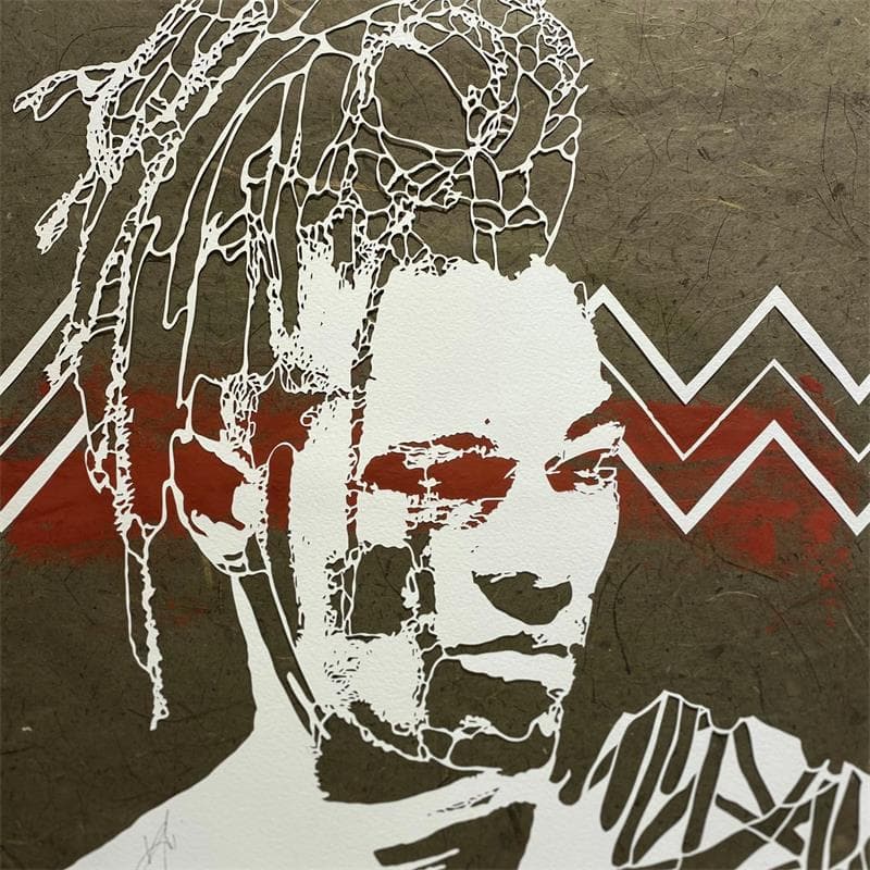 Painting Neguin by Louafi Valentine | Painting Figurative Portrait