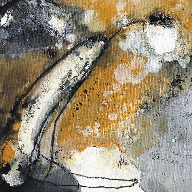 Painting Itinéraire bis 1 by Han | Painting Abstract Minimalist