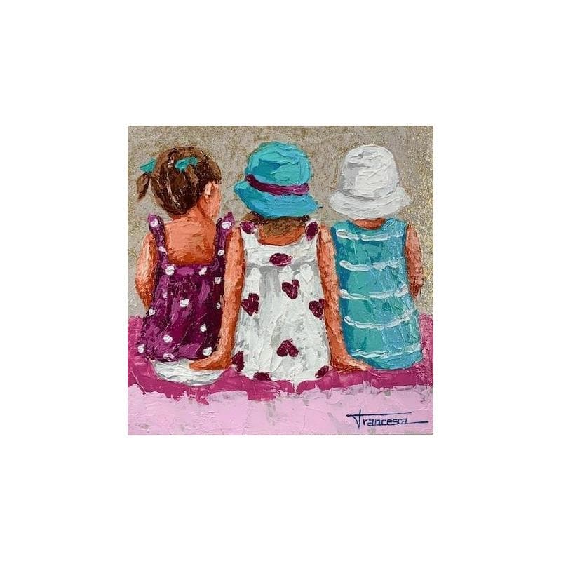 Painting Rosa y verde by Escobar Francesca | Painting Figurative Life style Acrylic