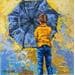Painting Paraguas by Escobar Francesca | Painting Figurative Life style Acrylic