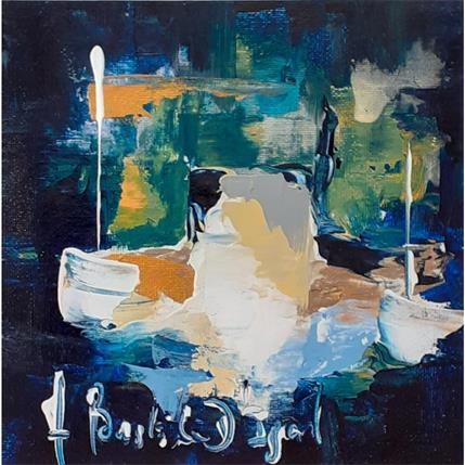 Peinture Fort Brescou par Bastide d´Izard Armelle | Tableau Abstrait Acrylique Paysages