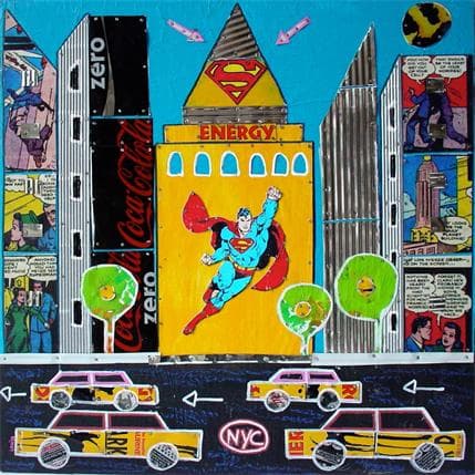 Peinture Kryptonien par Lovisa | Tableau Pop-art Icones Pop