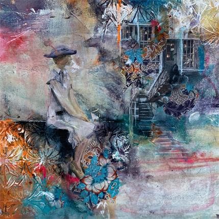 Painting A New Day by Bergeron Marie-Josée | Painting Figurative Acrylic, Gluing, Oil Life style