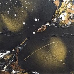 Peinture C 993 par Naen | Tableau Abstrait Acrylique, carton minimaliste