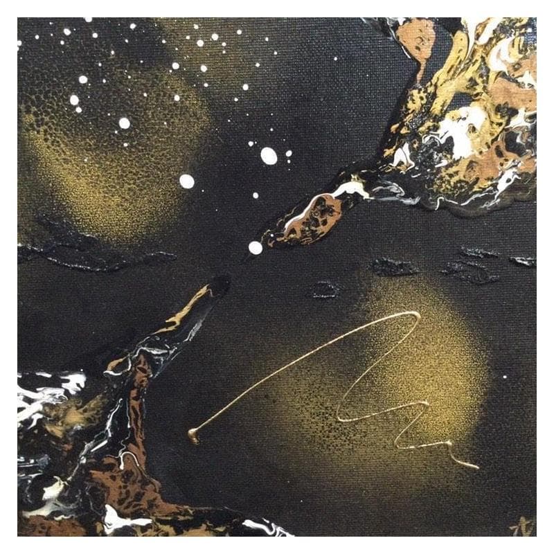 Painting C 993 by Naen | Painting Abstract Minimalist Cardboard Acrylic