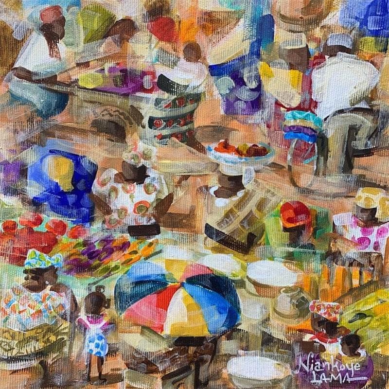 Peinture Marche africain par Lama Niankoye | Tableau