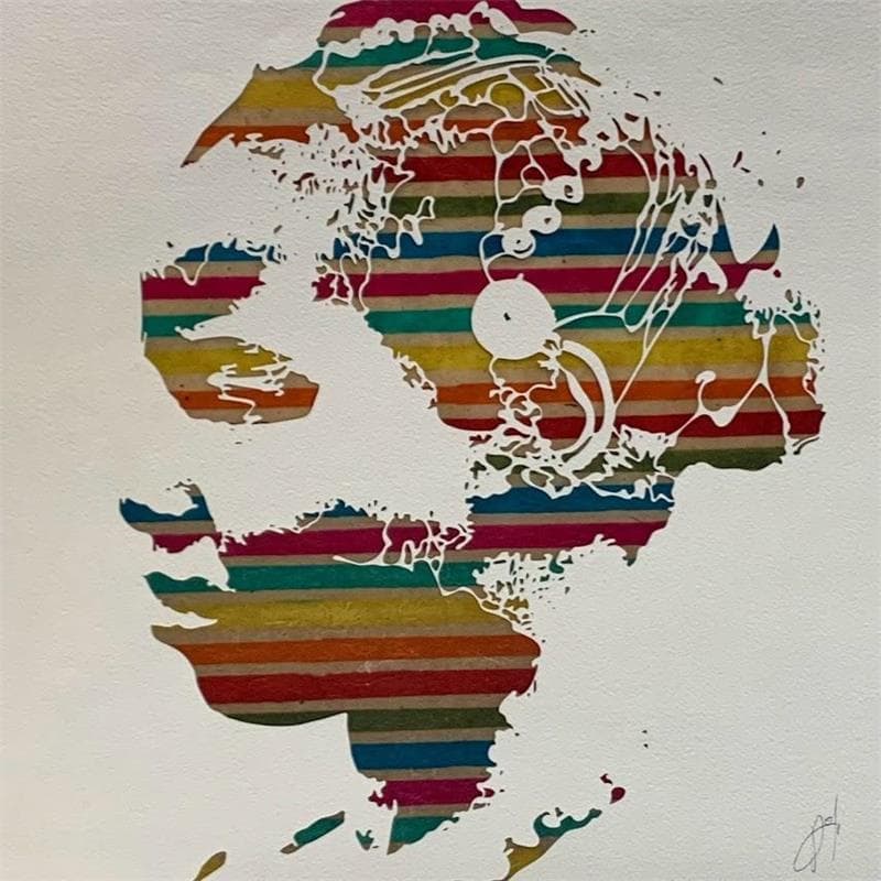 Peinture Rainbow Warrior par Louafi Valentine | Tableau Portraits