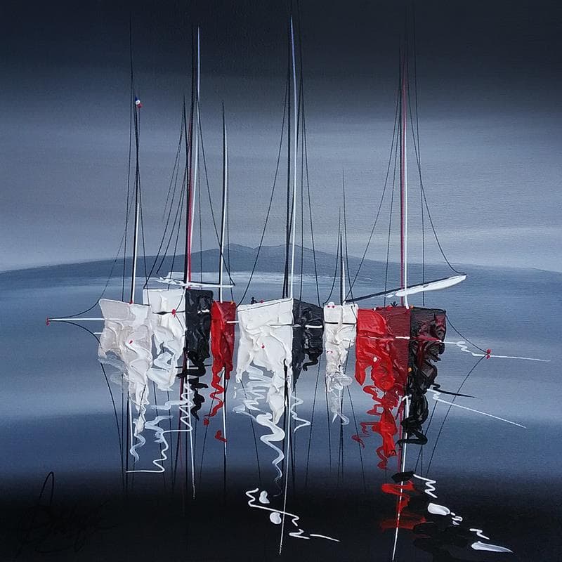 Painting En mer by Fonteyne David | Painting Figurative Marine Oil Acrylic