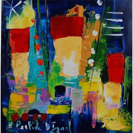 Painting Un après-midi en vacances by Bastide d´Izard Armelle | Painting Abstract Oil Landscapes