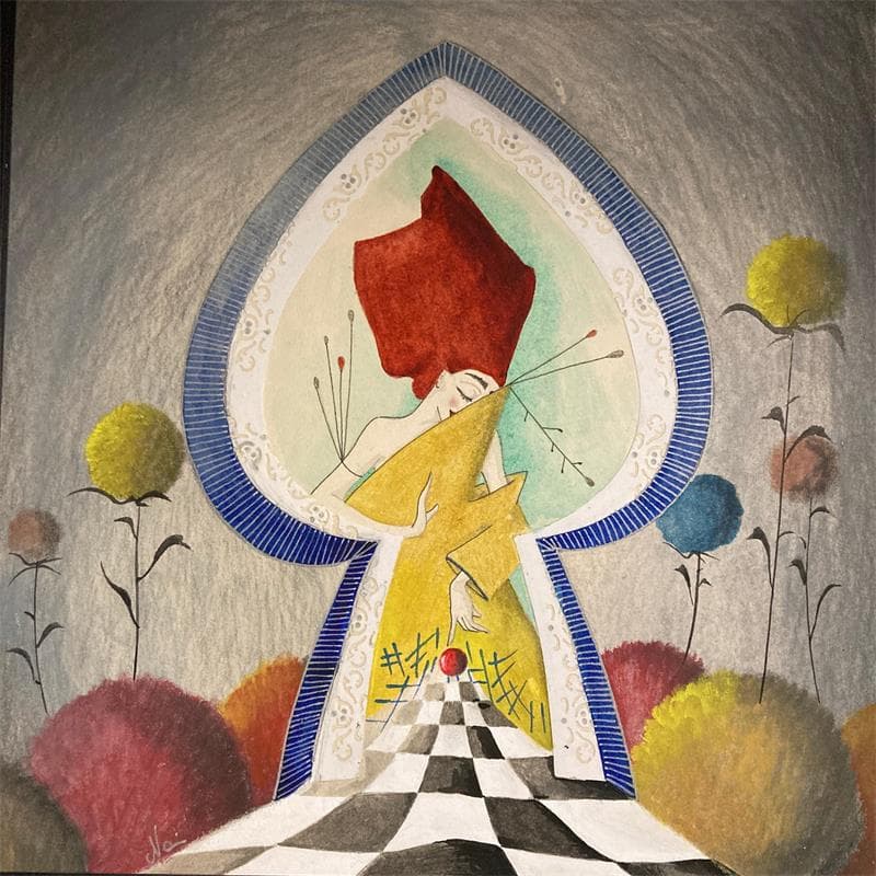 Painting Proprio qui, e ora by Nai | Painting Surrealism Acrylic