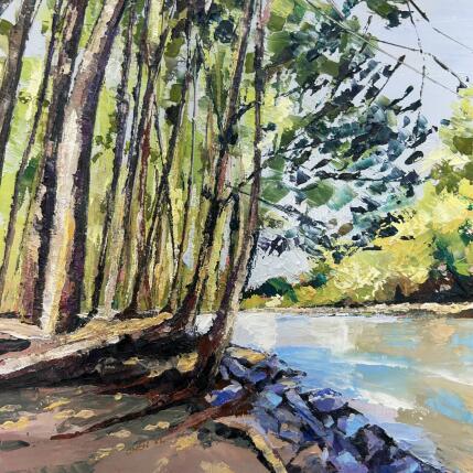 Peinture Rivière et montagne par Chen Xi | Tableau  Huile