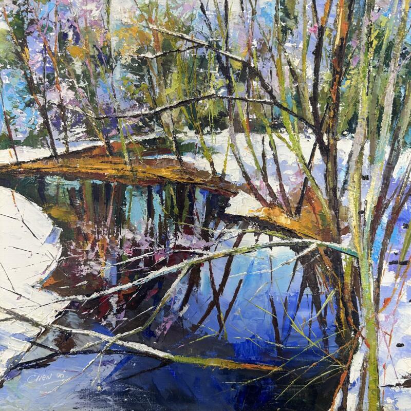 Painting Early spring by Chen Xi | Painting Oil