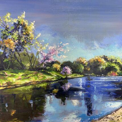 Pintura Rivière du matin por Chen Xi | Pintura Aceite