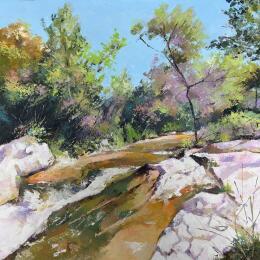 Painting Rivière en automne by Chen Xi | Painting  Oil